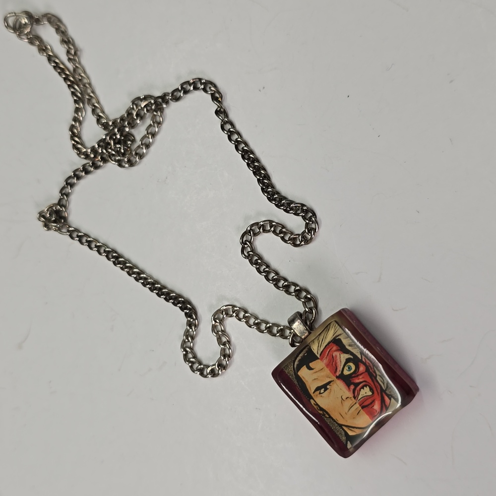 Two Face Charm Necklace